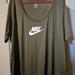 Nike Tops | Nike Tshirt Like New | Color: Green/White | Size: 3x