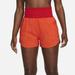 Nike Shorts | Nike Women's Small Dri-Fit One Ultra High-Waisted 3" Brief-Lined Shorts Nwt | Color: Orange | Size: S