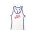 Nike Active Tank Top: White Color Block Sporting & Activewear - Kids Boy's Size X-Small