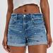 American Eagle Outfitters Shorts | American Eagle | Embroidered 90s Boyfriend Shorts, 18 Nwt | Color: Blue | Size: 18