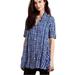 Anthropologie Tops | Anthropologie 11.1.Tylho Adanne Blue & White Gingham Tunic Top Blouse | Color: Blue/White | Size: S