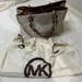 Michael Kors Bags | Michael Kors Purse, Satchel White/Tan Color | Color: Tan/White | Size: Os