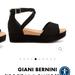 Giani Bernini Shoes | Giani Bernini Ellenaa Womens Memory Foam Ankle Strap Wedge Sandals Sz 7 Black | Color: Black/Tan | Size: 7