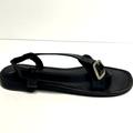 Free People Shoes | Free People Womens La Risa Flat Sandal Black Us9.5 M Eu39.5 | Color: Black | Size: 9.5