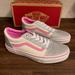 Vans Shoes | New Girls Size 4 Vans Ward Pink And Singer Glitter Sneakers Shoes Vnoashubk | Color: Pink/Silver | Size: 4bb