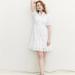 J. Crew Dresses | Like New! J Crew Eyelet Ruffle Hem Dress, 0 | Color: White | Size: 0