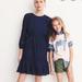 J. Crew Dresses | J.Crew Navy Eyelet Cotton Long Sleeve Flutter Hem Brodery Midi Dress | Color: Blue | Size: 4