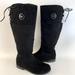 Michael Kors Shoes | Michael Kors Girls Eileen Black Faux Suede Boots | Color: Black | Size: 2bb