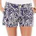 Lilly Pulitzer Shorts | Lilly Pulitzer 5" Callahan Hidden Zebra Print Shorts 2 Navy Blue White | Color: Blue/White | Size: 2