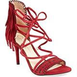 Jessica Simpson Shoes | Jessica Simpson Mareya Fringe Sandals In Red Suede Size 5.5 | Color: Red | Size: 5.5