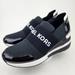 Michael Kors Shoes | Michael Kors Felix Trainer Platform Wedge New Scuba Black Mk Print | Color: Black/White | Size: Various