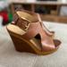 Michael Kors Shoes | Michael Kors Josephine Slingback Toffee Wedge Heels Size 8.5 U.S. Womens | Color: Brown/Tan | Size: 8.5