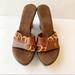 Nine West Shoes | Nine West Wedge Heels Leopard Print Sandals | Color: Brown/Tan | Size: 8