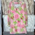 Lilly Pulitzer Dresses | Lilly Pulitzer Silk Pink & Green Beaded Harper Dress | Color: Green/Pink | Size: 4