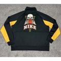 Nike Jackets & Coats | Nike Mens Basketball Skull Zip Up Jacket Track Jacket | Color: Black/Orange | Size: Xxl