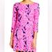 Lilly Pulitzer Dresses | Lilly Pulitzer Pink And Navy Pineapple Print Sophie Shift Dress - Size Medium | Color: Blue/Pink | Size: M