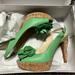 Nine West Shoes | Nine West Into Spring Lime Green Flower Heels 6.5 | Color: Green | Size: 6.5