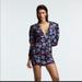 Zara Dresses | Nwot Zara Mini Floral Dress | Color: Purple | Size: S