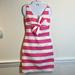 Kate Spade Dresses | New Kate Spade Pink Stripe Bow Dress 00 $388 “Silver Screen Dress Act Th | Color: Cream/Pink | Size: 00