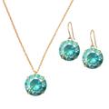 Kate Spade Jewelry | Kate Spade Shine On Brilliant Green Necklace Earrings Set | Color: Green | Size: Os