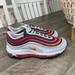 Nike Shoes | Nike Air Max 97 Felt (Gs) Casual Shoes Wolf Grey/Red Orbit Sneakers 7 | Color: Gray | Size: 7