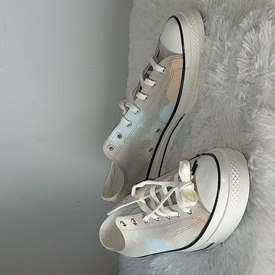 Converse Shoes | Men's Converse Chuck 70 Ox Spray Paint Sneakers Men's Us 15 | Color: Cream/Tan | Size: 15