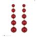 Kate Spade Jewelry | Kate, Spade, Nwot Golden Girl Linear Bauble Statement Drop Earrings | Color: Gold/Red | Size: Os