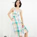 Madewell Dresses | Madewell Tank Button-Front Midi Dress In Rainbow Check | Color: Green/Orange | Size: 10