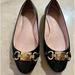 Kate Spade Shoes | Kate Spade Phoebe Black And Gold Flats 7.5 | Color: Black/Gold | Size: 7.5