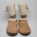 Michael Kors Shoes | Mk Michael Kors Alanis Boots Girls Faux Fur Winter Fall Cozy Tan Side Zip 10 | Color: Cream/Tan | Size: 10g