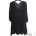 Jessica Simpson Dresses | Jessica Simpson Chiffon Fit And Flare Black Cocktail Dress Size 10 Euc | Color: Black | Size: 10