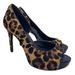 Nine West Shoes | Nine West Cow Hair Animal Print “Nwexpensive” Women Heels Size 6m | Color: Black | Size: 6