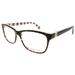 Kate Spade Accessories | Kate Spade Ks Calley 086 Dark Havana Plastic Rectangle Eyeglasses 52mm | Color: Tan | Size: 52