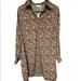 Anthropologie Dresses | Anthropologie See U Soon Floral Print Shirt Dress Size Small | Color: Black/Brown | Size: S