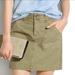 Madewell Skirts | Madewell Khaki Walker Military Green Cargo Skirt 8 | Color: Green | Size: 8