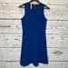 Madewell Dresses | Madewell Womens Indigo Blue Sleeveless Round Neck Fit & Flare Dress Size 2 | Color: Blue | Size: 2