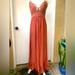 Free People Dresses | Free People One Adella Salmon Lace Rayon Tiered Ruffled Gauze Maxi Sz M | Color: Orange/Pink | Size: M