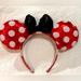 Disney Accessories | Minnie Mouse Ears | Color: Black/Red | Size: Osg