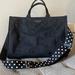 Kate Spade Bags | Kate Spade Tote With Upgraded Kate Spade Polka Dotted Shoulder Strap | Color: Black | Size: Os