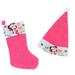 Disney Holiday | Nwt Disney Christmas Pink Minnie Mouse Felt Santa Hat & Stocking | Color: Pink/White | Size: Os