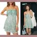 Free People Dresses | New $168 Free People [ 8 ] Frida Sequin Ruffle Minidress In Island Sea Green | Color: Green | Size: 8