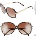 Michael Kors Accessories | New! Michael Kors Women’s Adrienne Ii Tortoise Gold Brown Gradient Sunglasses | Color: Brown | Size: Os