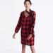 Madewell Dresses | Madewell Buffalo Check Dress | Color: Black/Red | Size: L