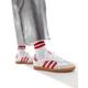 adidas Originals Samba OG trainers in white and bright red
