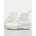 Converse Run Star Hike Hi raw edge trainers in off white