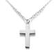 ROBERTS Traditional Cross Pendant Necklace in Sterling Silver | 28mm x 16mm (16")