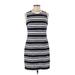 Tommy Hilfiger Casual Dress - Shift: Blue Stripes Dresses - Women's Size 8