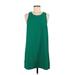 Leith Casual Dress - Shift Crew Neck Sleeveless: Green Print Dresses - Women's Size Medium