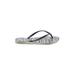 Havaianas Flip Flops: Gray Zebra Print Shoes - Women's Size 7 - Open Toe