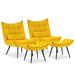 Slipper Chair - Mercer41 Solara 29.5" Wide Velvet Slipper Chair Velvet in Black | 38.2 H x 29.5 W x 23.2 D in | Wayfair